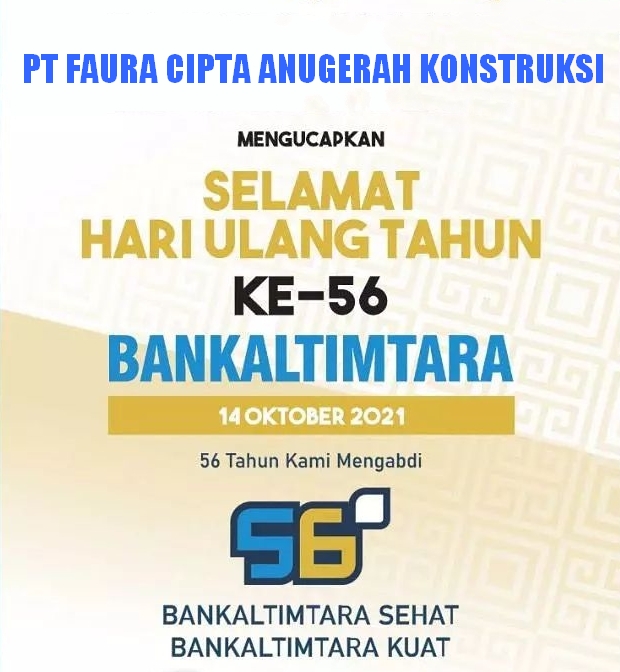 Banner HUT Bankaltimtara 2021 – PT Faura